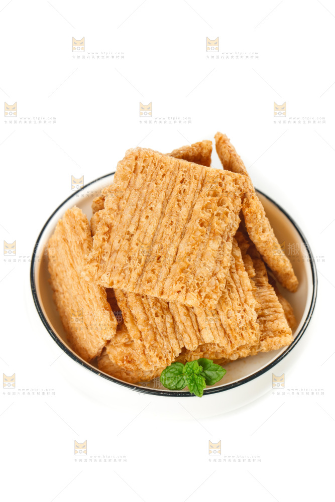 白底上的荞麦酥