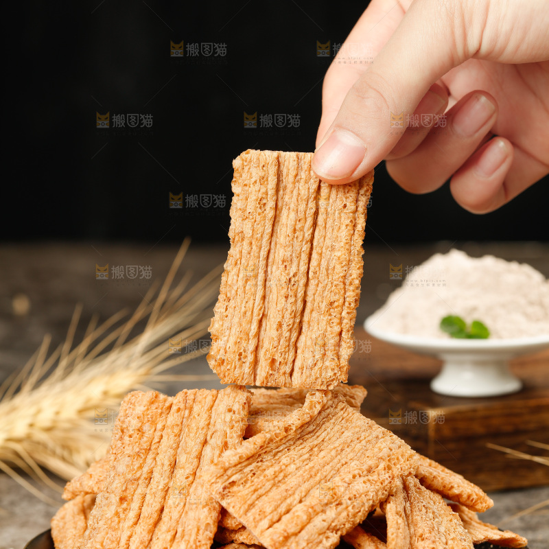 深底上的荞麦酥