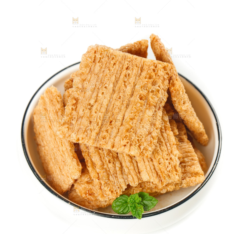 白底上的荞麦酥