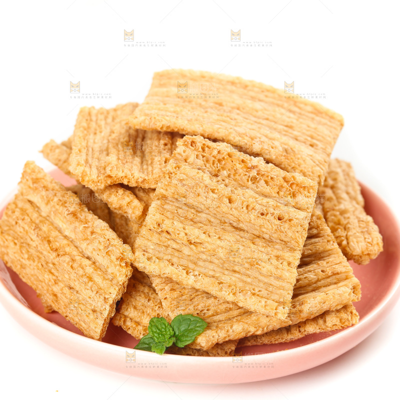 白底上的荞麦酥