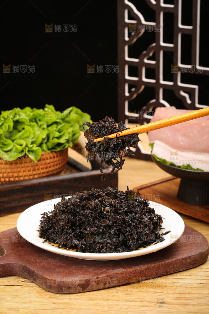 深底上的梅干菜