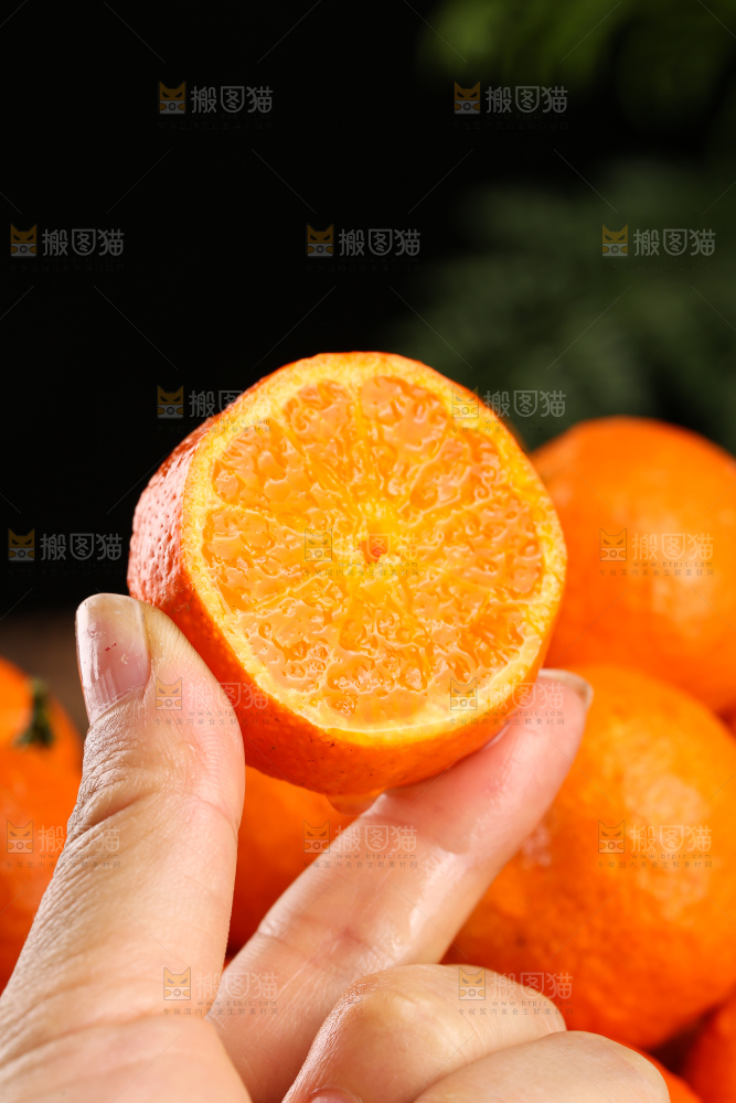 深底上的砂糖桔