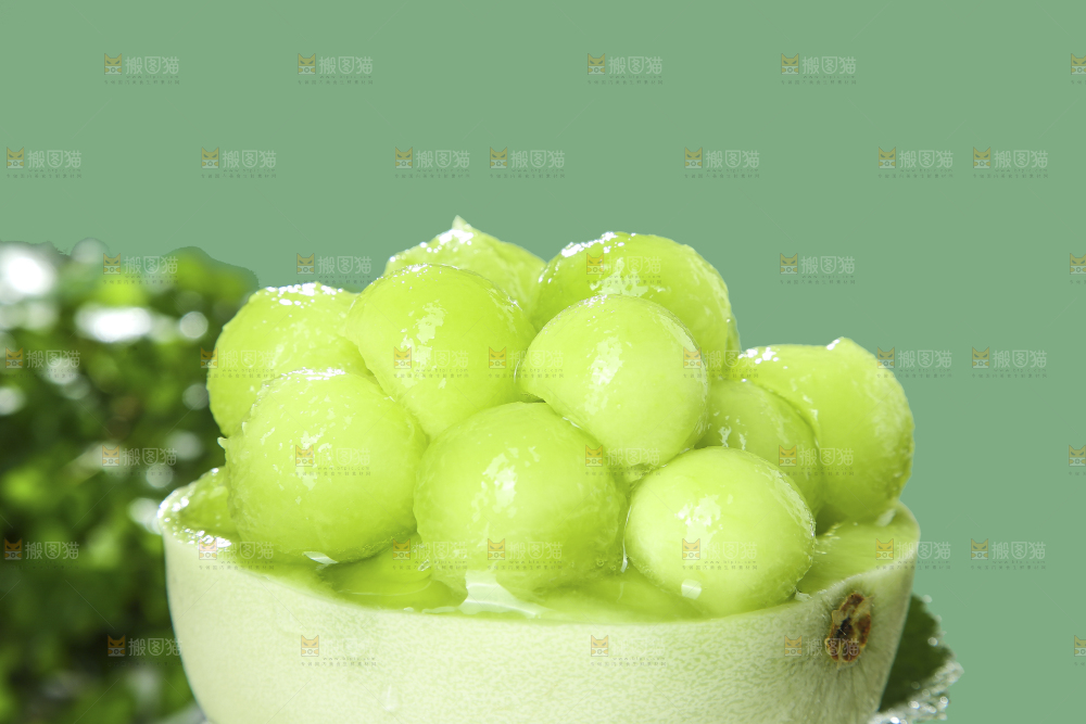 浅底上的玉菇甜瓜