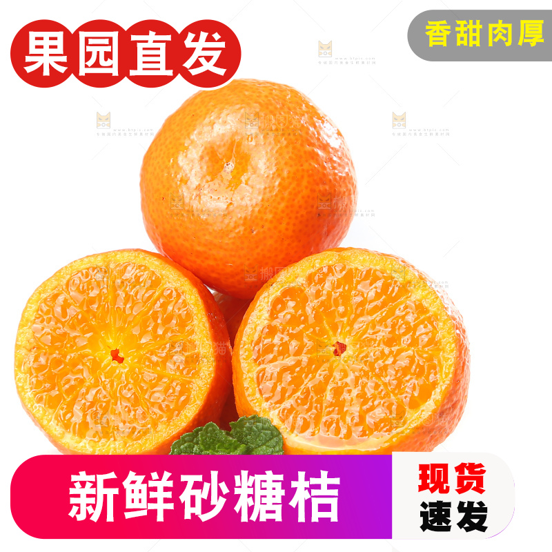 白底上的沙糖桔