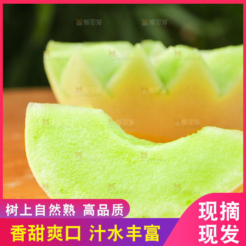 浅底上的玉菇甜瓜