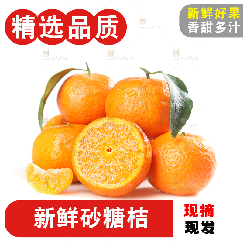 白底上的沙糖桔