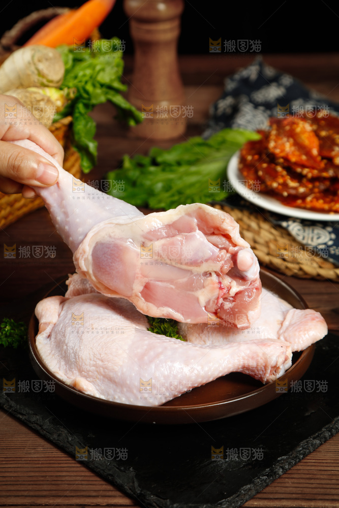 深底上的大鸡腿