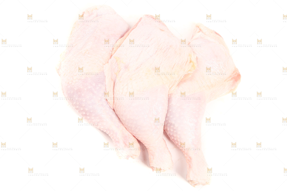 白底上的大鸡腿