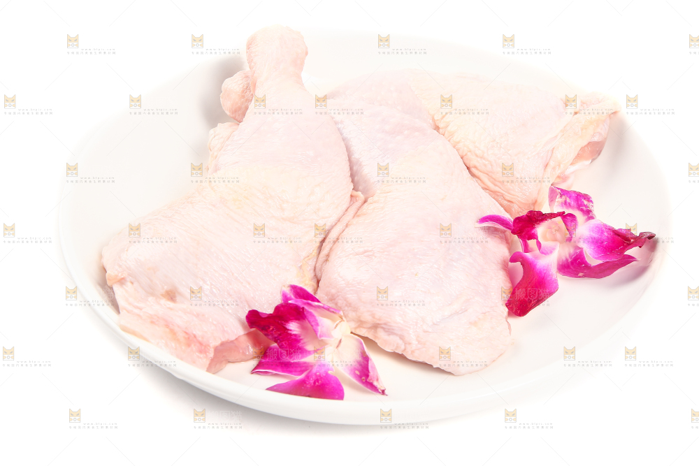 白底上的大鸡腿