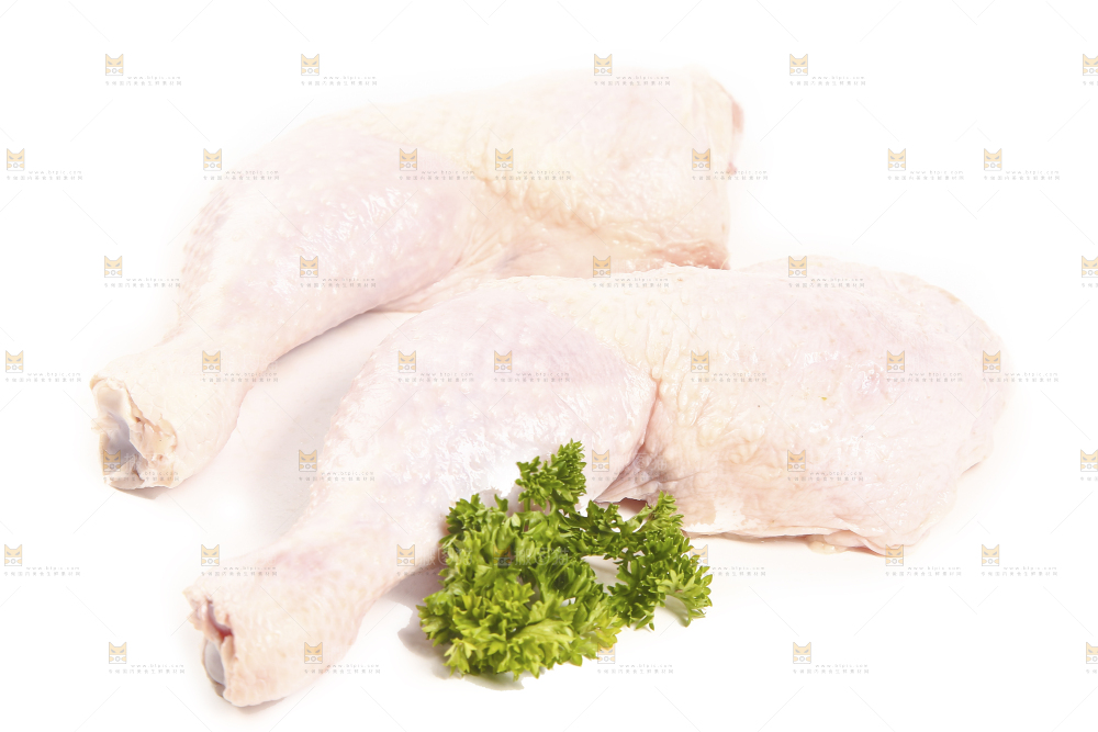 白底上的大鸡腿