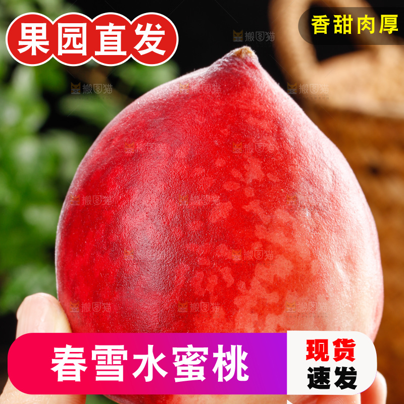深底上的春雪水蜜桃