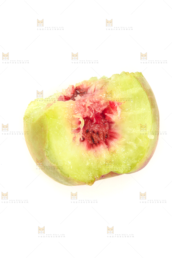 白底上的青州蜜桃