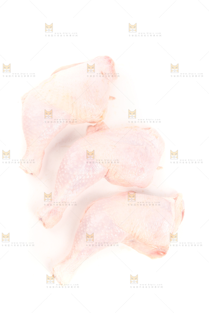 白底上的大鸡腿
