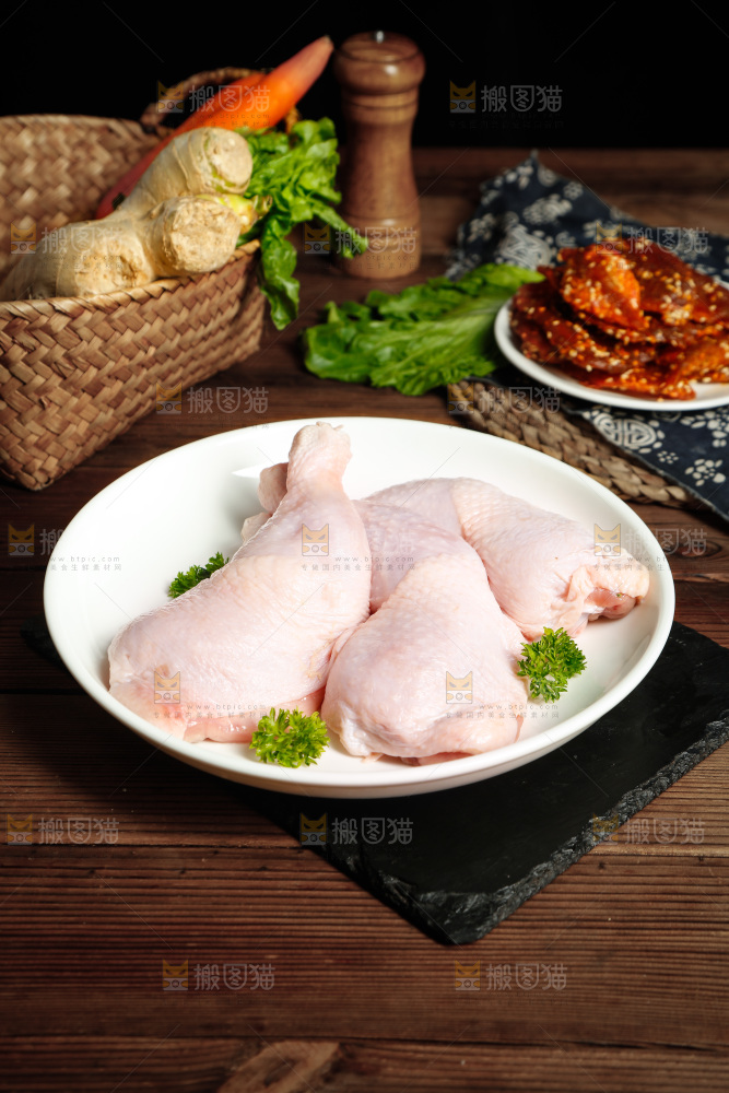 深底上的大鸡腿