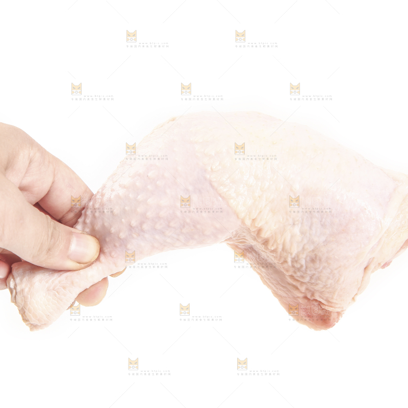 白底上的大鸡腿