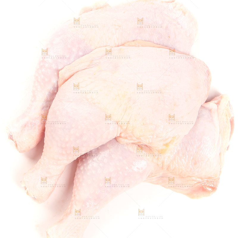白底上的大鸡腿