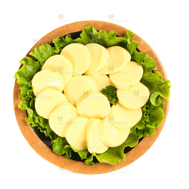 白底上的鸡蛋豆腐