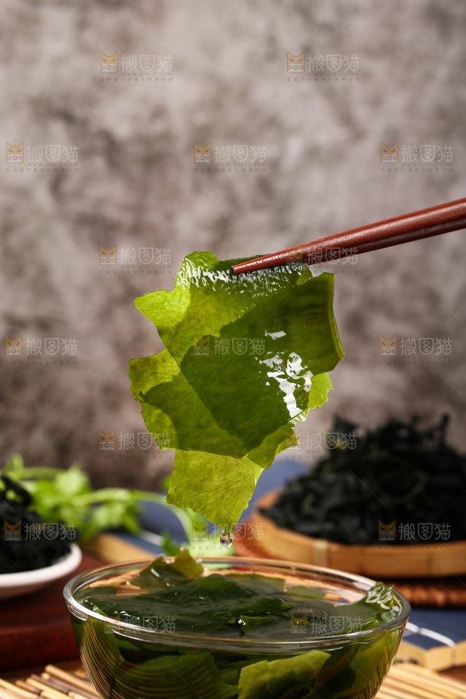 深底上的裙带菜