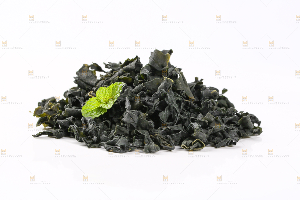 白底上的裙带菜