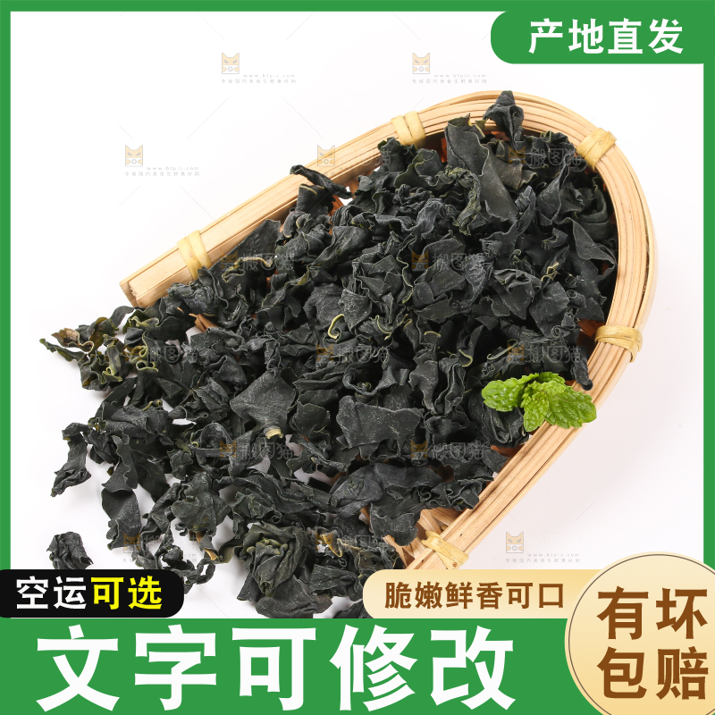 白底上的裙带菜