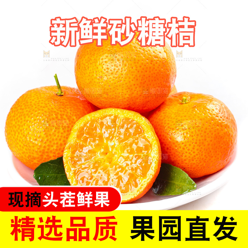 白底上的沙糖桔
