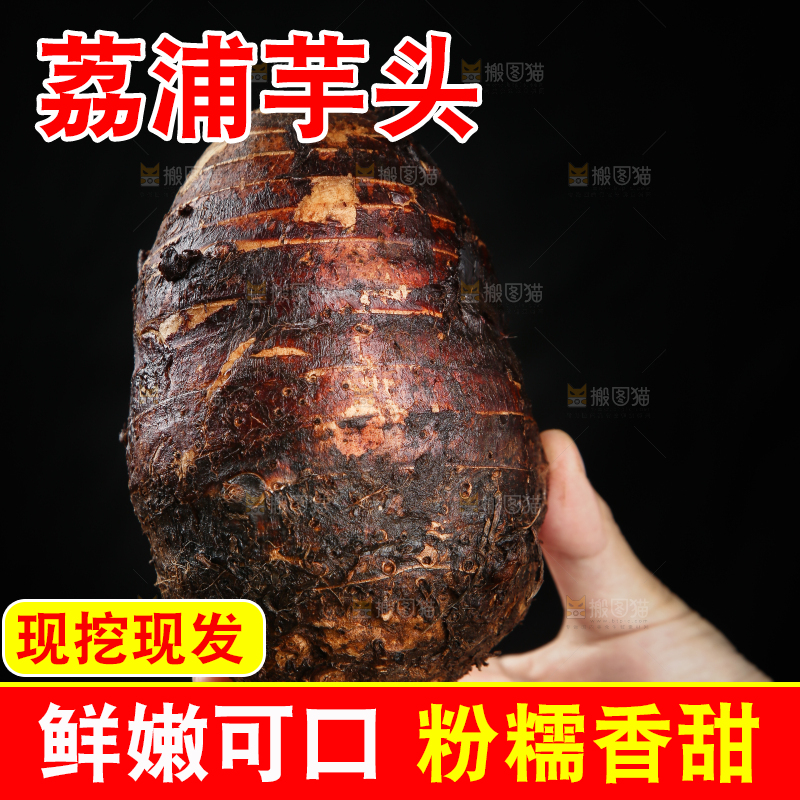 深底上的荔浦芋头