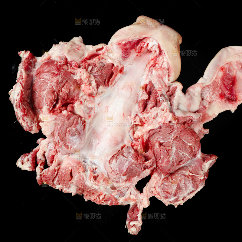 深底上的猪头肉
