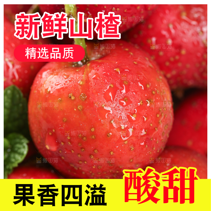 浅底上的新鲜山楂