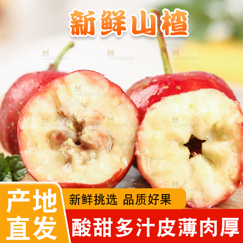 浅底上的新鲜山楂