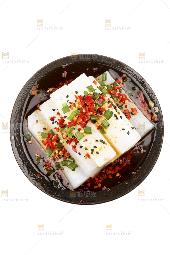 碗里的红油凉粉