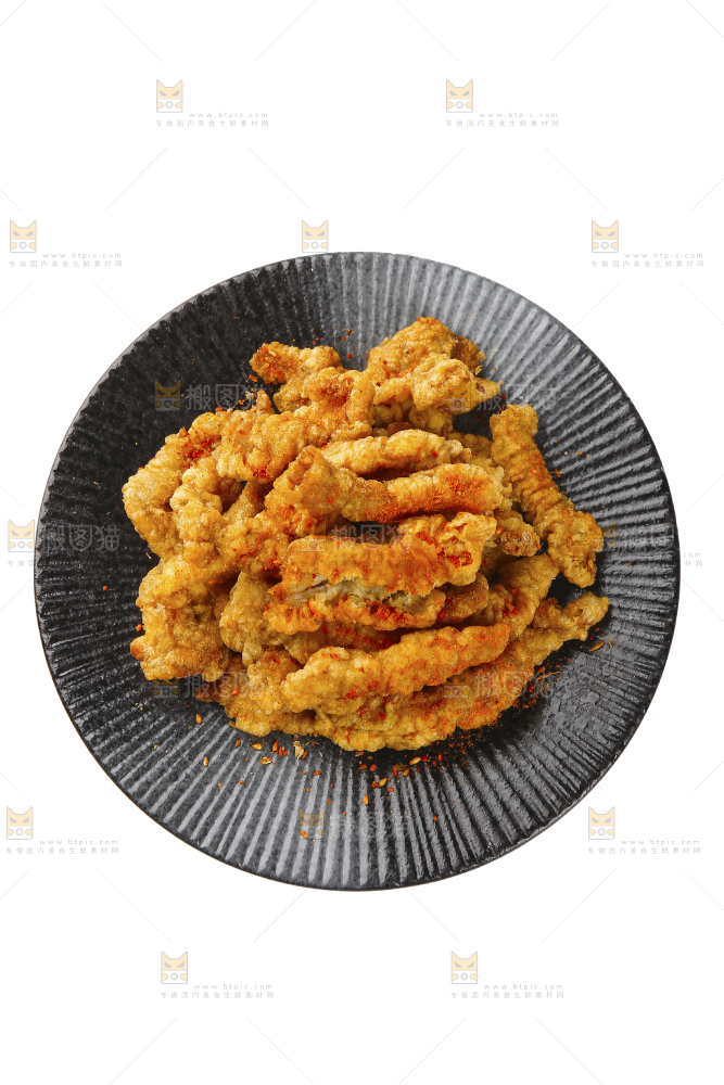白底上的小酥肉