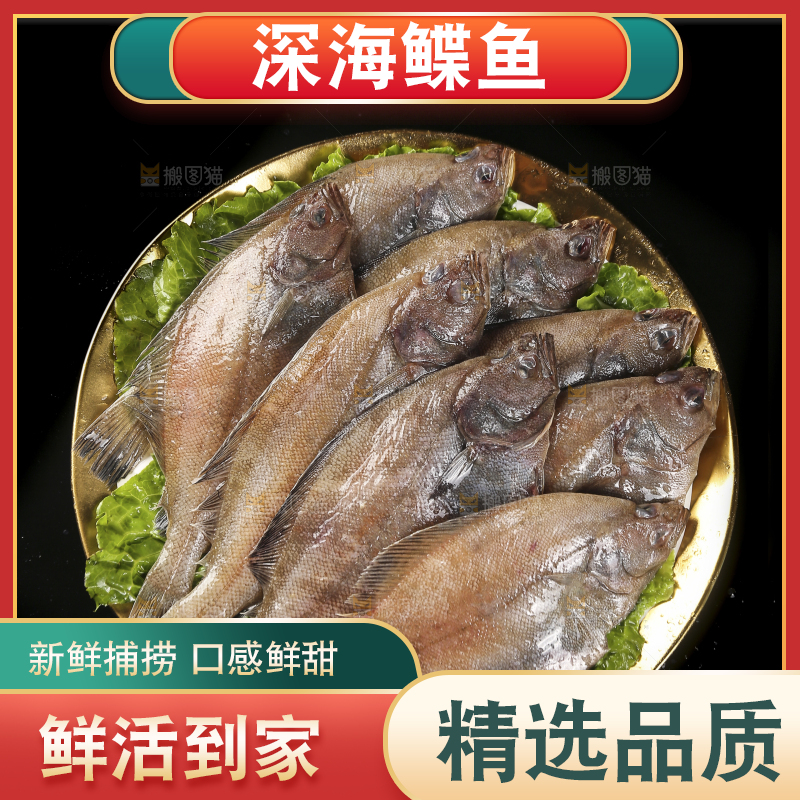 深底上的鲽鱼