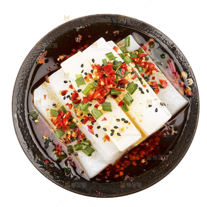 碗里的红油凉粉