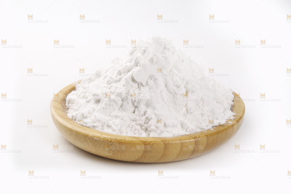 白底上的豌豆淀粉