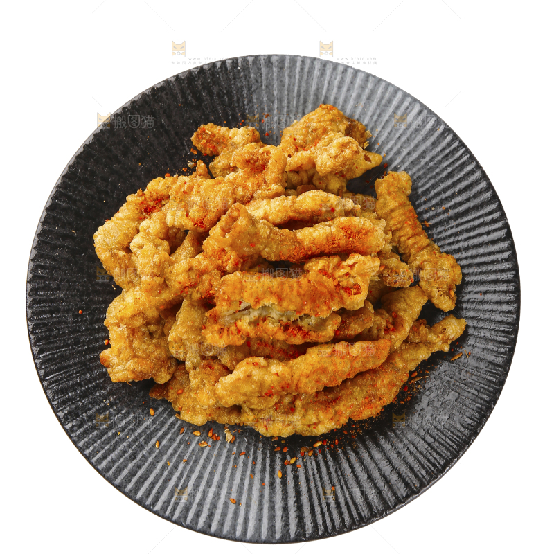 白底上的小酥肉