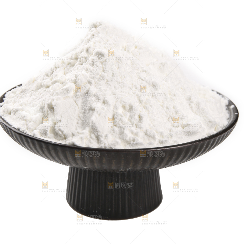 白底上的豌豆淀粉
