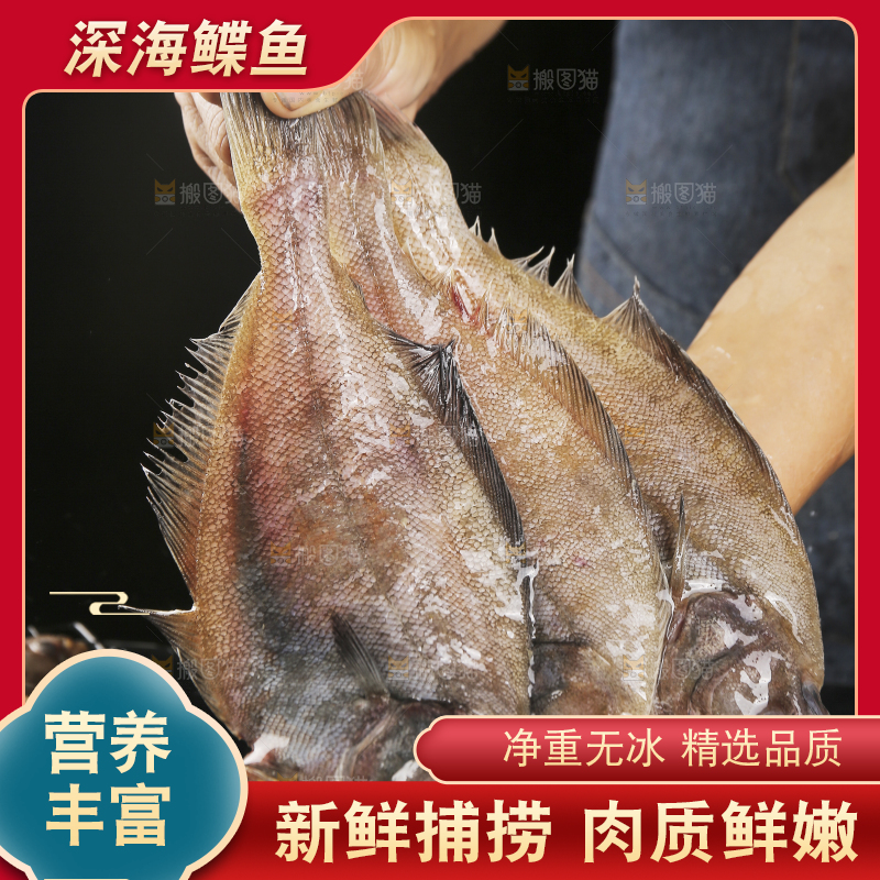 深底上的鲽鱼