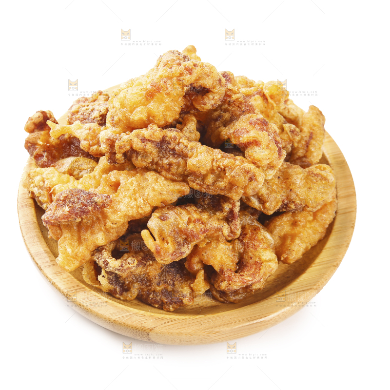 白底上的小酥肉