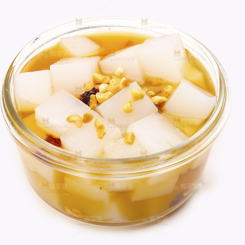 碗里的红糖凉粉