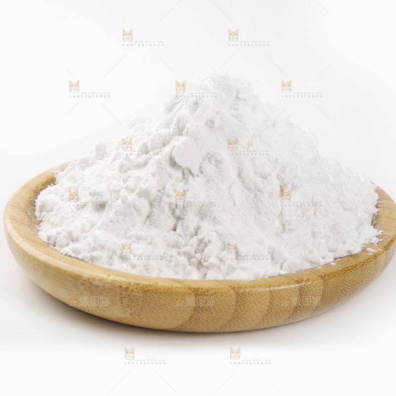 白底上的豌豆淀粉