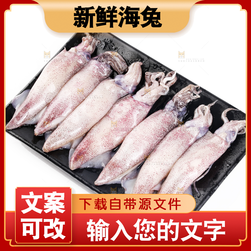 白底上的海兔