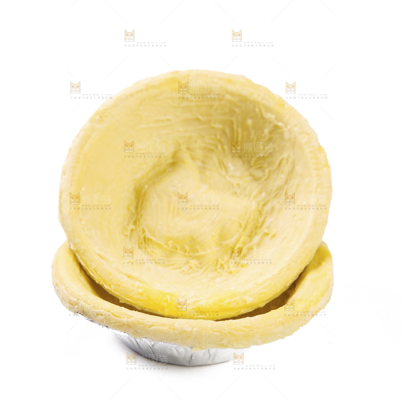 白底上的蛋挞皮