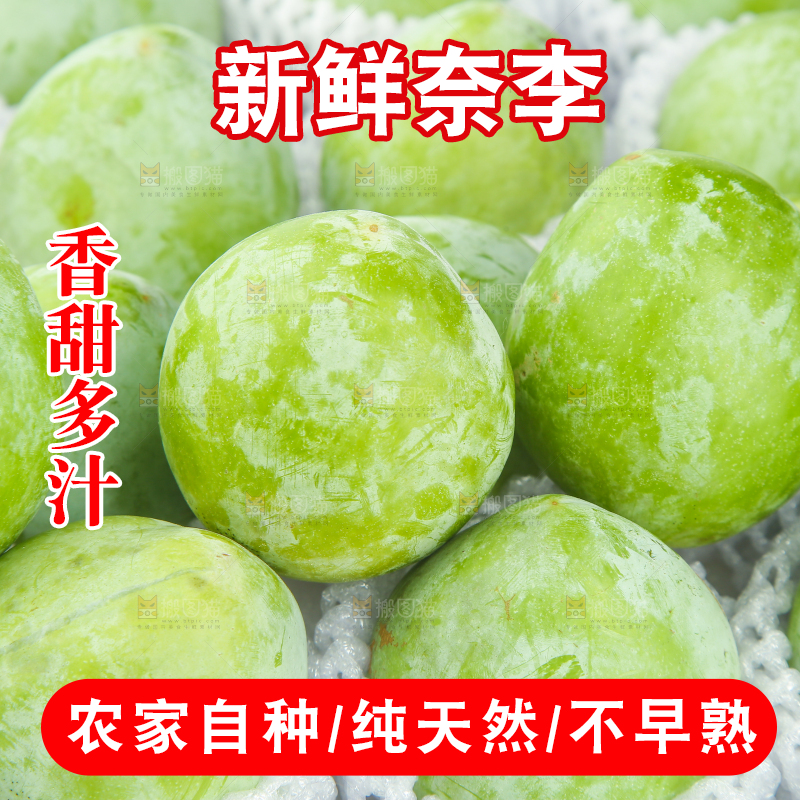 白底上的奈李