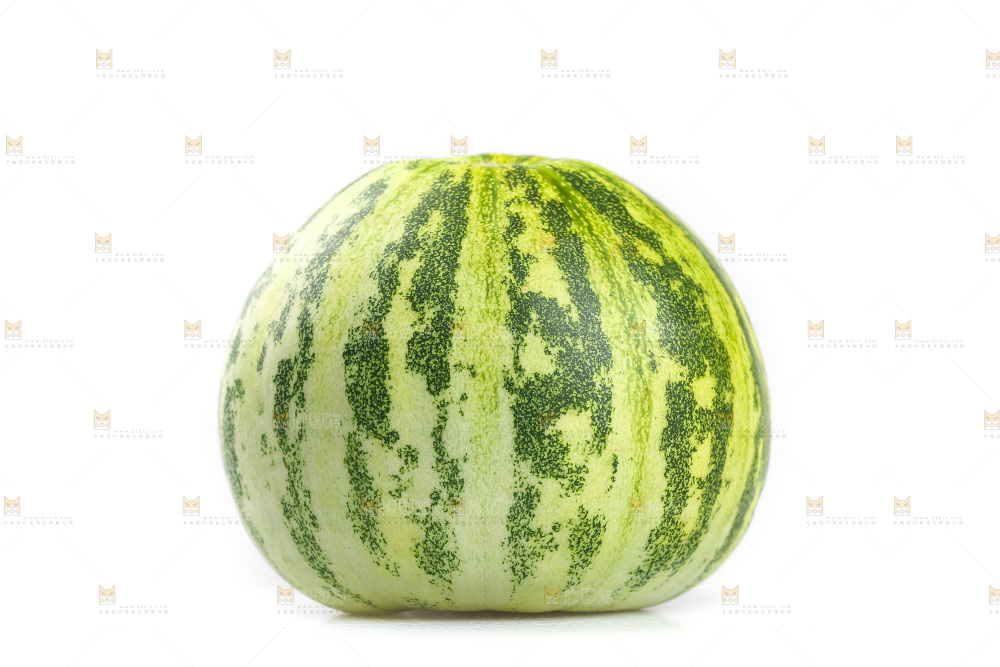 白底上的花蕾甜瓜