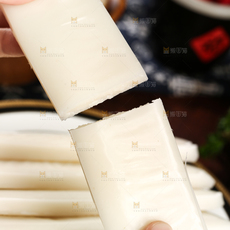 深底上的年糕