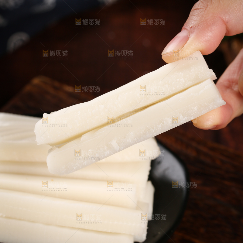 深底上的年糕