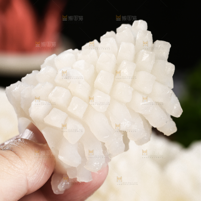 深底上的鱿鱼花