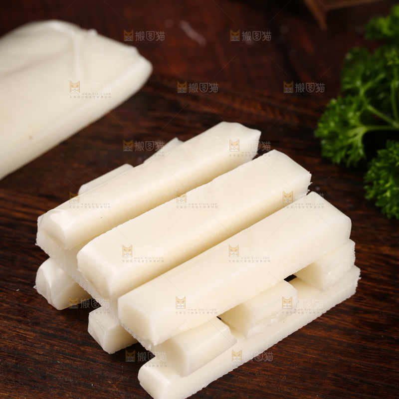 深底上的年糕