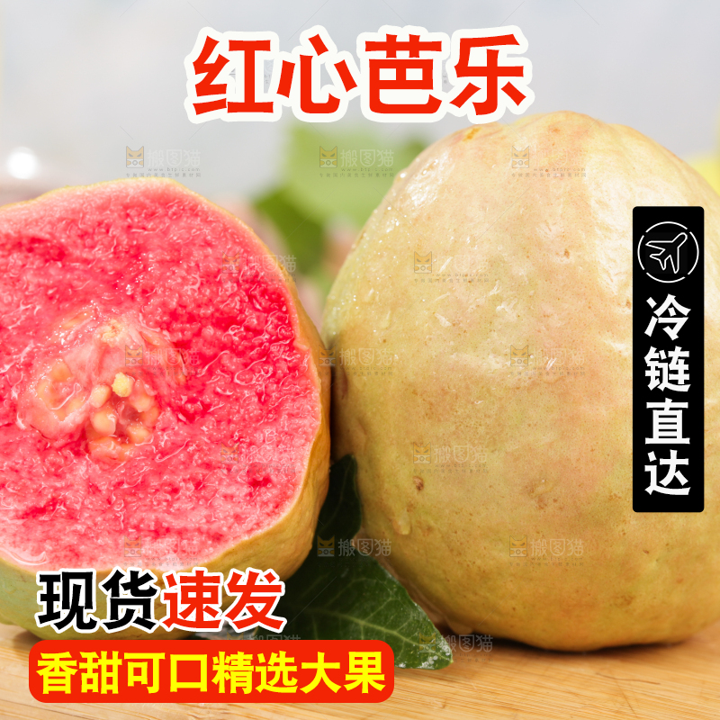 浅底上的红心芭乐