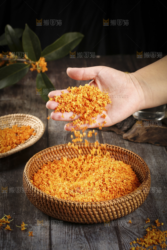 深底上的桂花